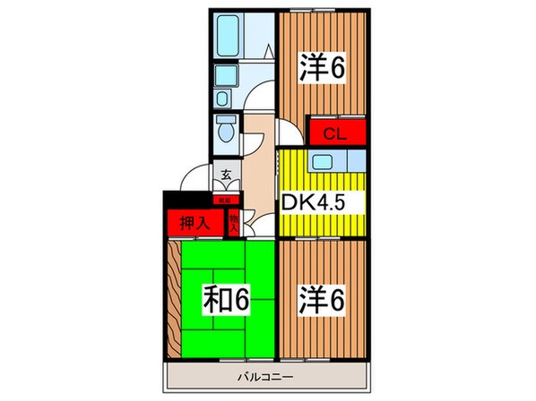 パインハウスの物件間取画像